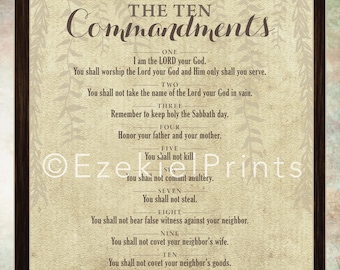 Lecturers College Catholic 10 Commandments Wall Artwork Printable graphic regarding 10 Commandments Kjv Printable identify Lecturers Higher education Catholic 10 Commandments Wall Artwork Printable